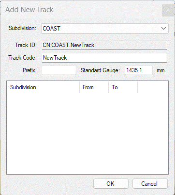 Add Track dialogue in version 14